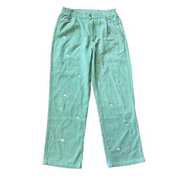 Lazy Oaf Swan Song Embroidered Corduroy Pants Men’s size 30 in Light Green - Picture 3 of 6